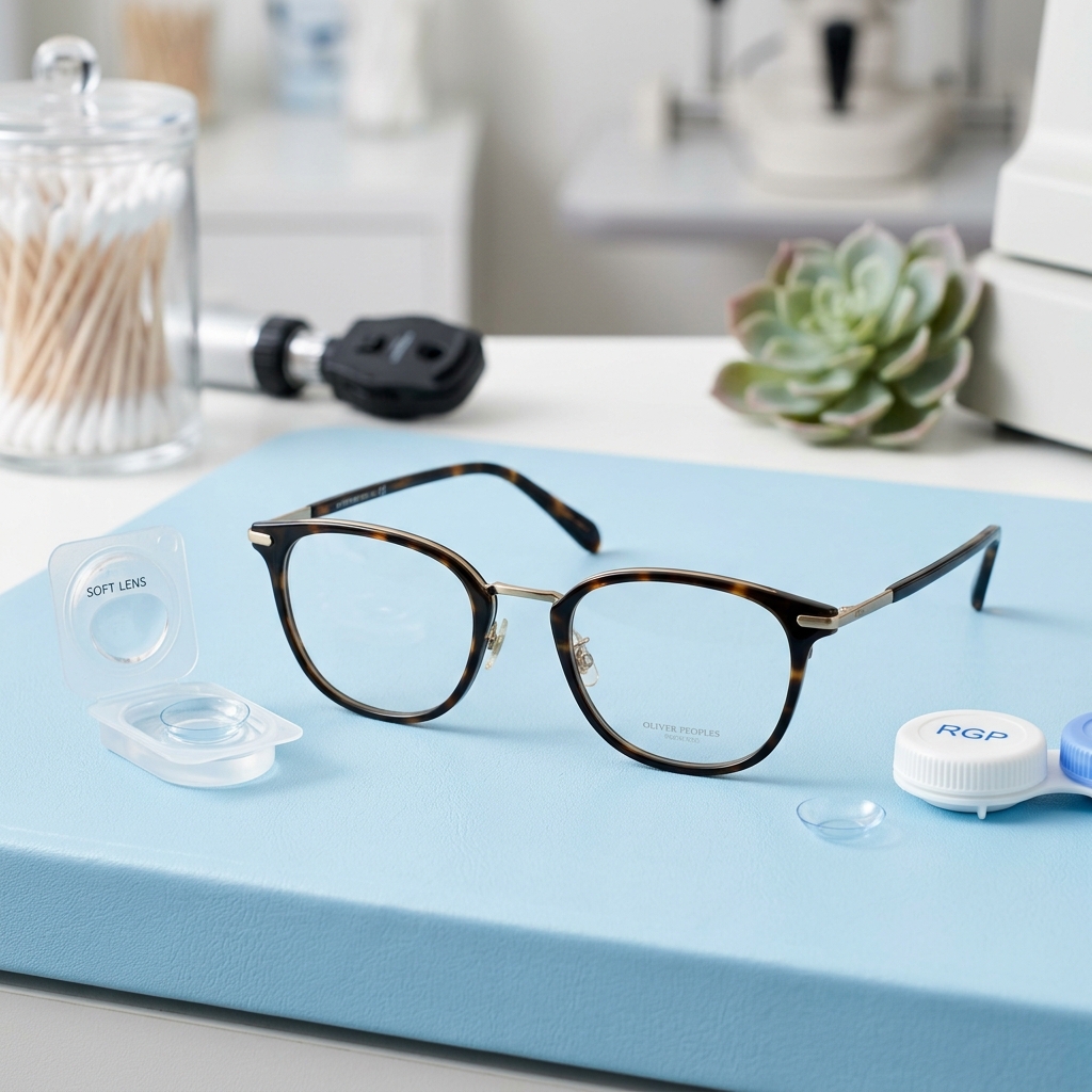 Prescription Glasses and Soft/Hard Contact Lenses